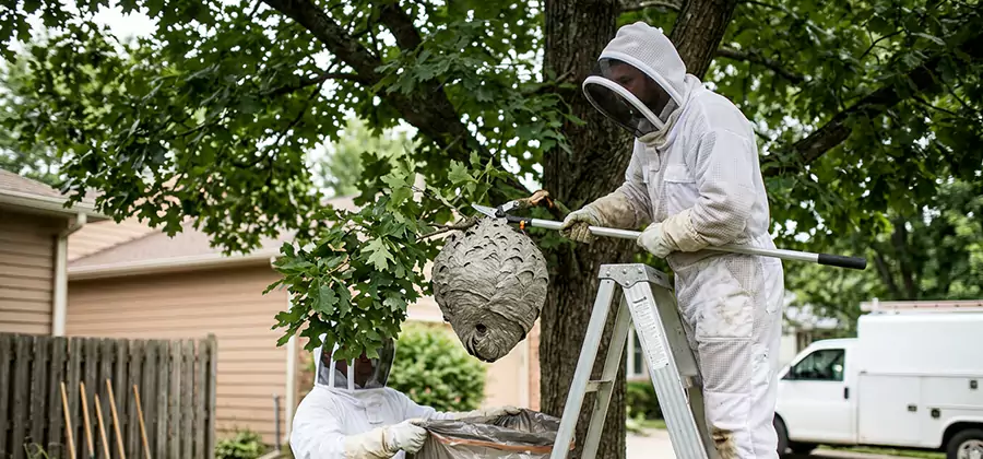 Wasp Nest in Tree Removal Maplewood